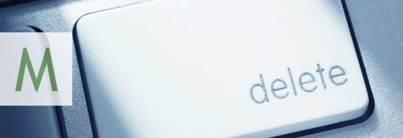 Delete key, data subject access request