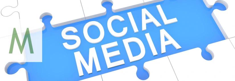 Social media puzzle pieces
