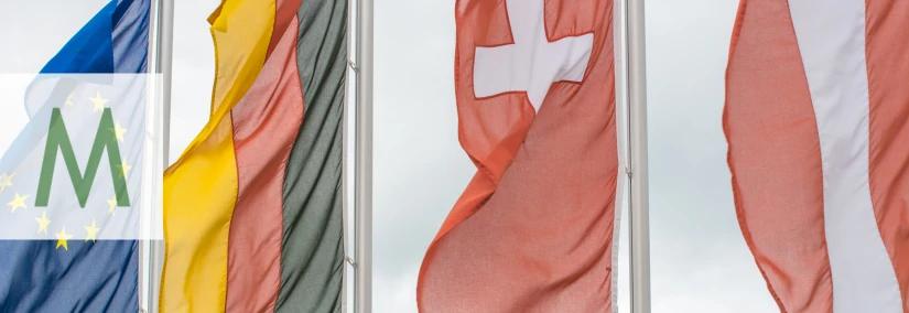 Flags of Germany, Switzerland and Austria, DACH trademark package
